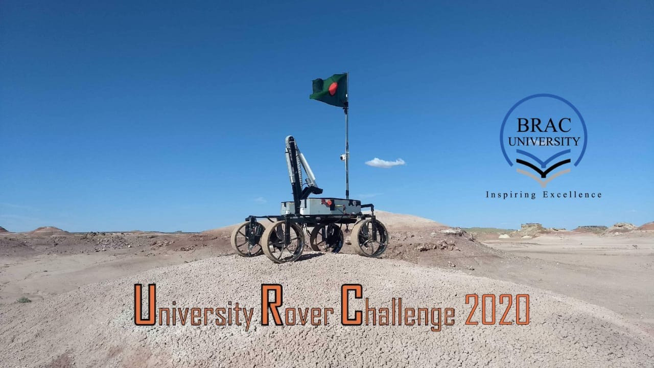 Mongol Tori rover with University Rover Challenge 2020 branding